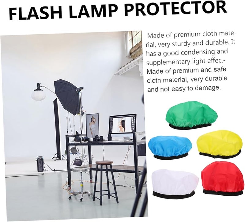 5 قطع غطاء صندوق إضاءة ناعم دائري للفلاش لتجهيزات إضاءة التصوير الاستوديو - Image 3